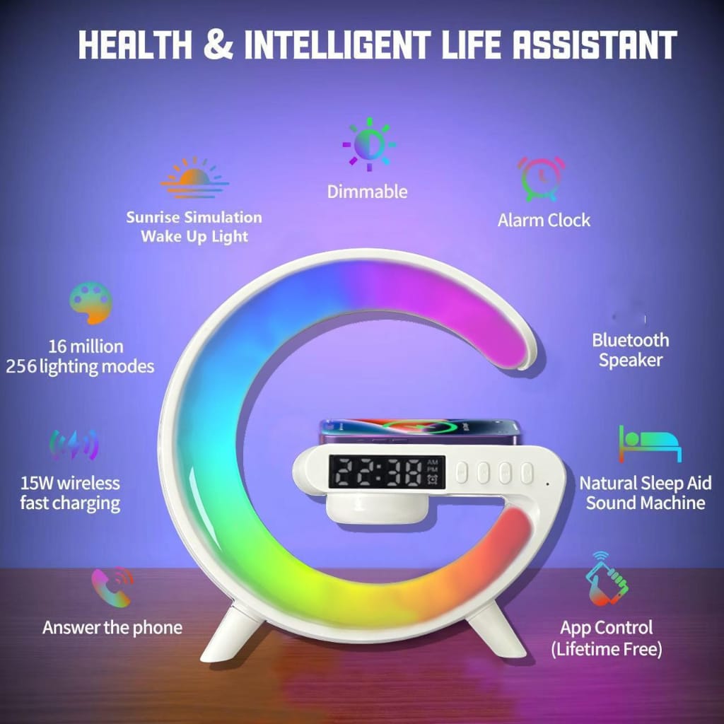 Smart LED Alarm Clock & Bluetooth Speaker