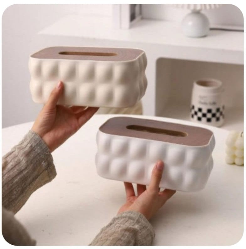 Elegant Textured Tissue Box