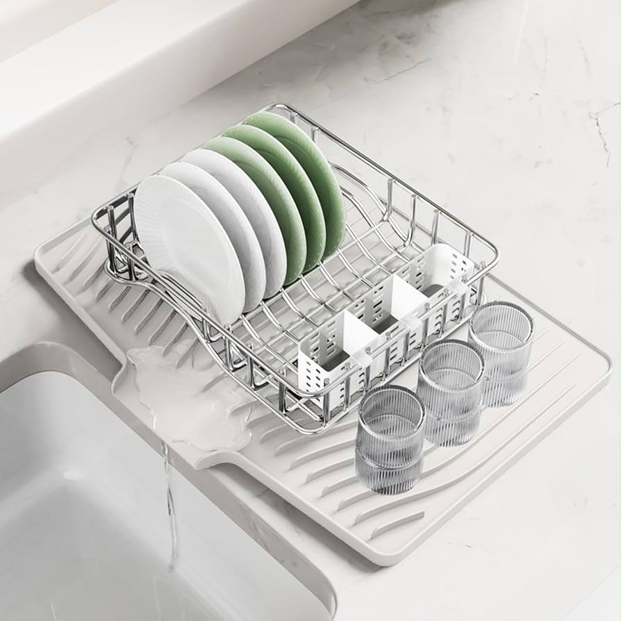 Large Silicone Dish Drying Mat for Kitchen Counter