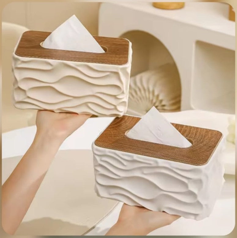 Elegant Textured Tissue Box