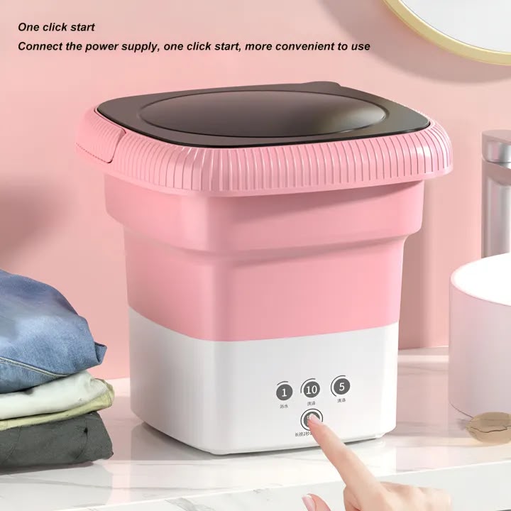 Portable Folding Mini Washing Machine with Dryer