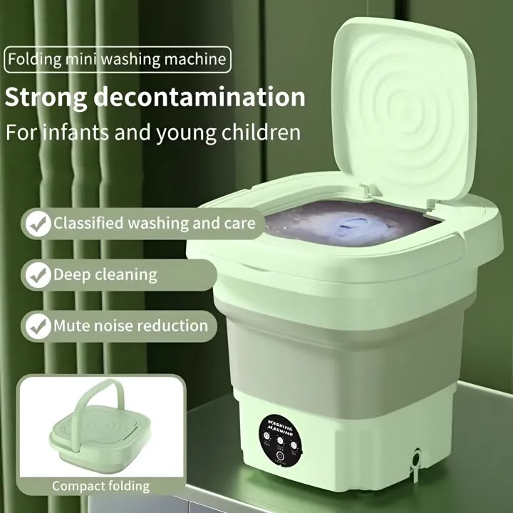Portable Folding Mini Washing Machine with Dryer